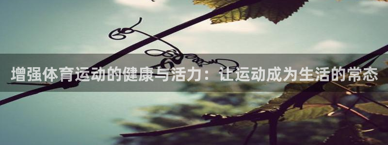意昂F凯捷体育代理申请流程：增强体育运动的健康与活力：让运动成为生活的常态