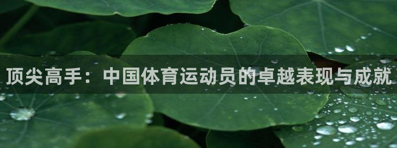 意昂集团：顶尖高手：中国体育运动员的卓越表现与成就