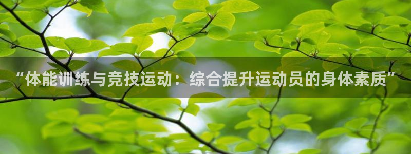 意昂体育官网：“体能训练与竞技运动：综合提升运动员的身体素质”